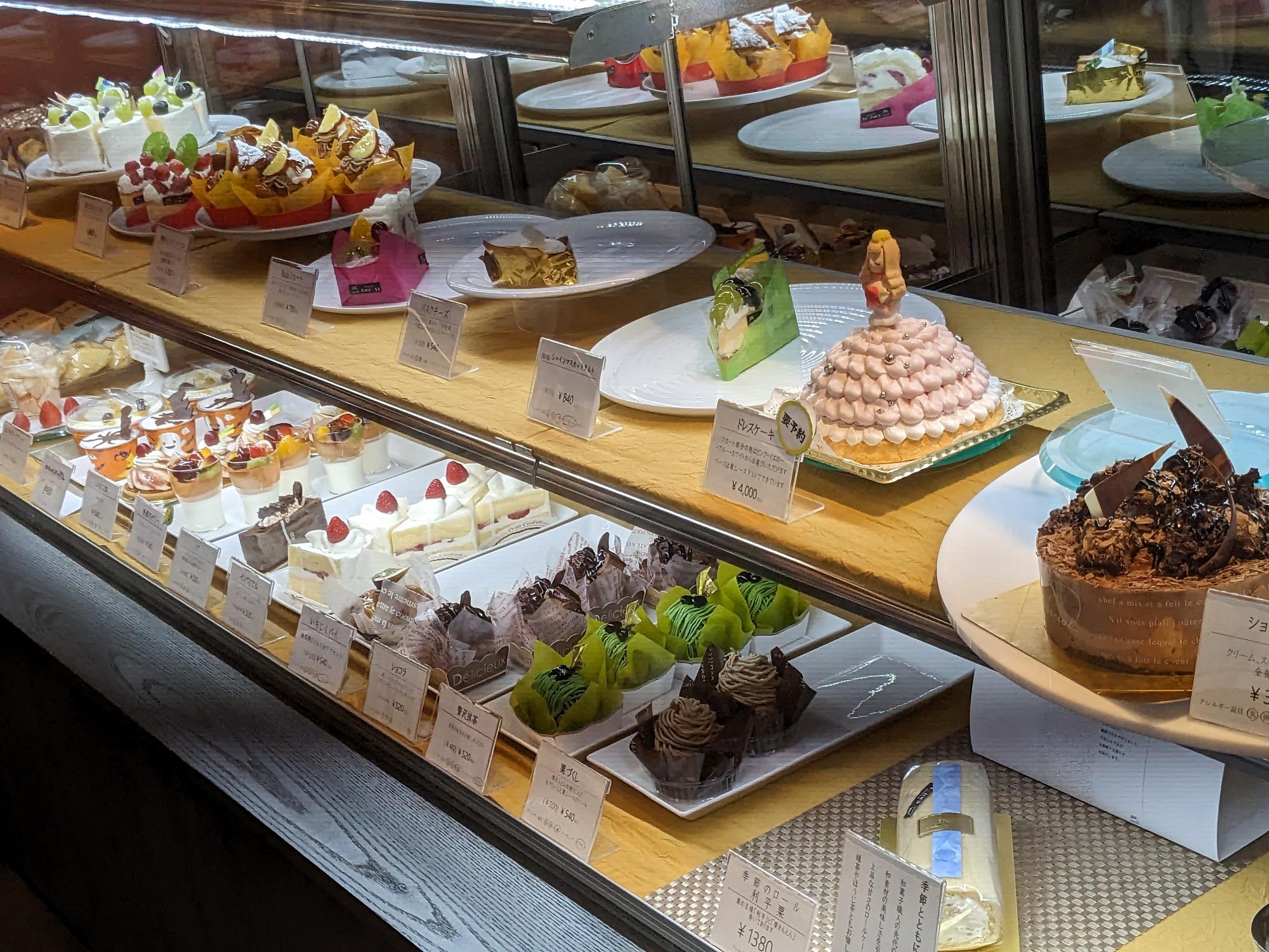 こだわりのケーキがいっぱい！