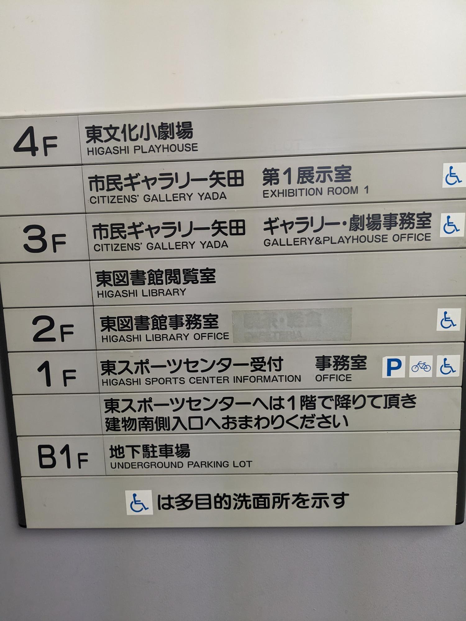 カルポート東の案内図