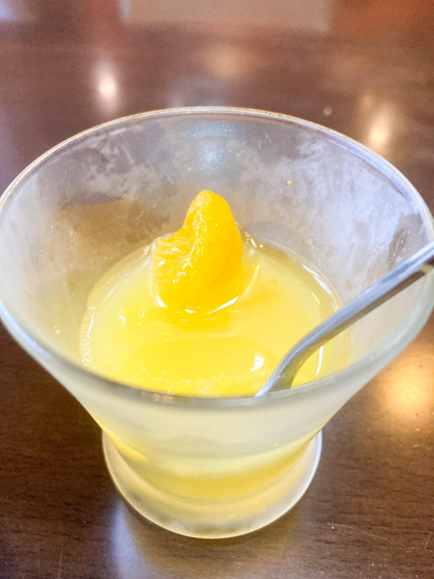 食後にちょうどいいサイズのデザート