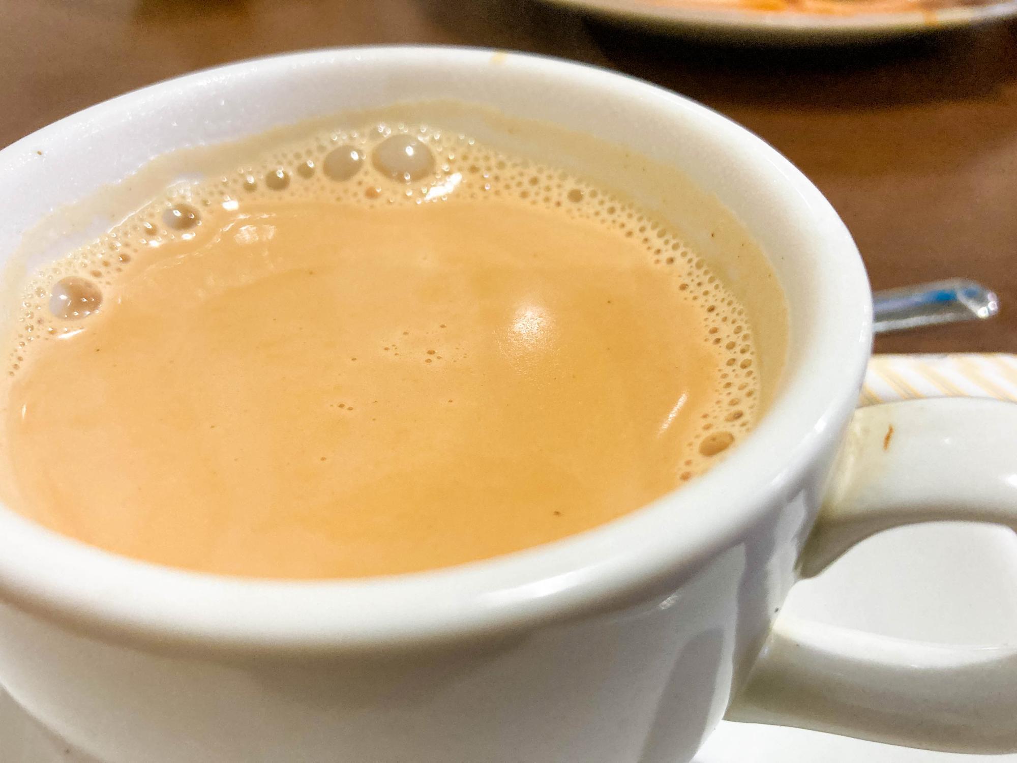 食後に嬉しい、ホットチャイ♪