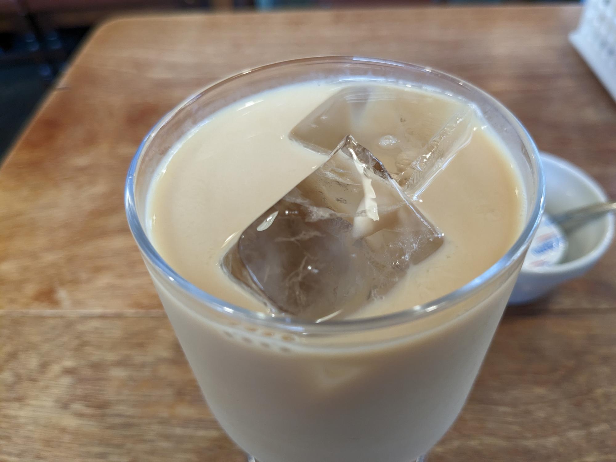 こだわりのカフェオレ。